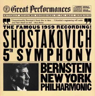 CD Leonard Bernstein - Shostakovich 5th Symphony CBS Disc Made in Japan
