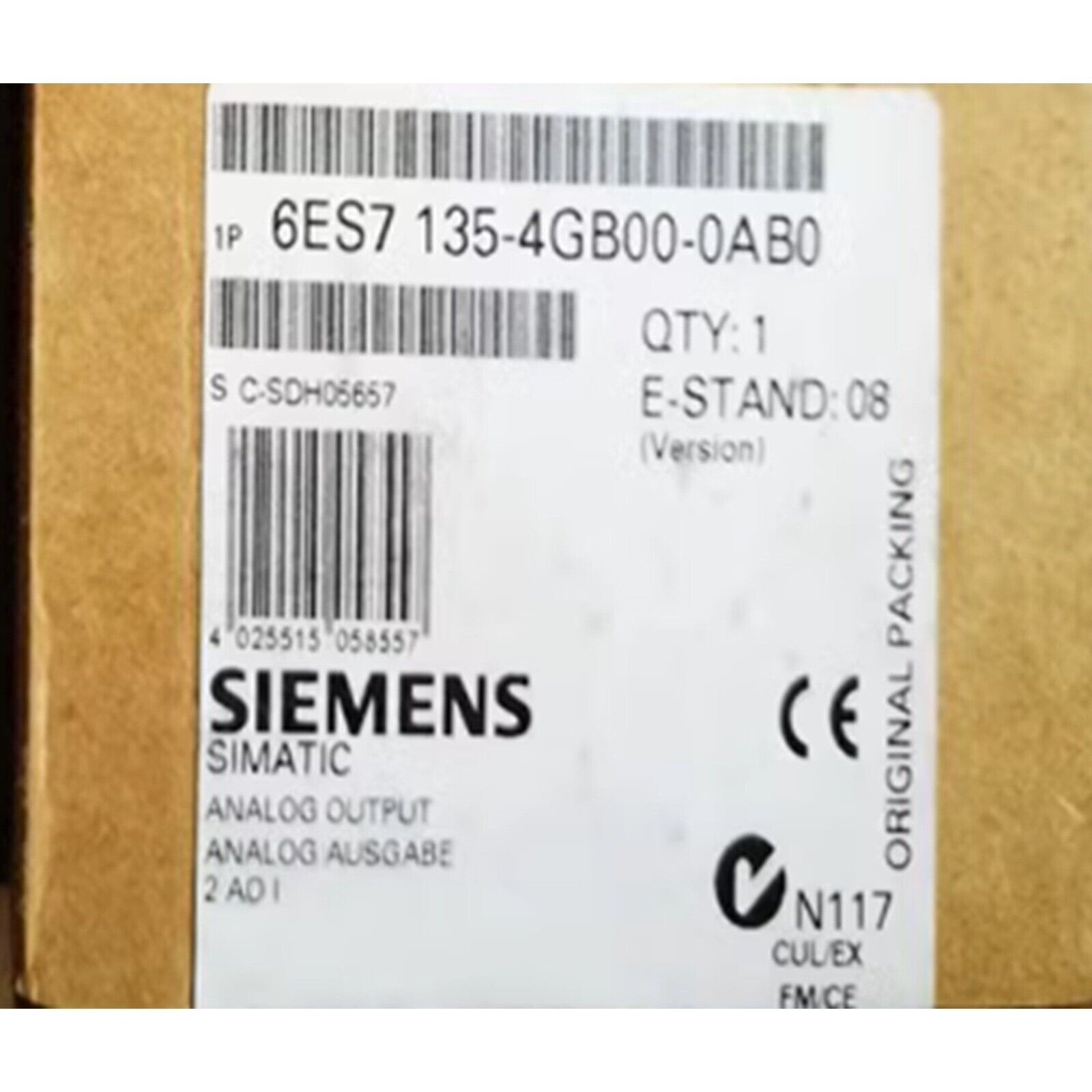 1pc Siemens 6ES7 135-4GB00-0AB0 6ES7135-4GB00-0AB0 ELECTRONIC MODULE FOR ET 200S