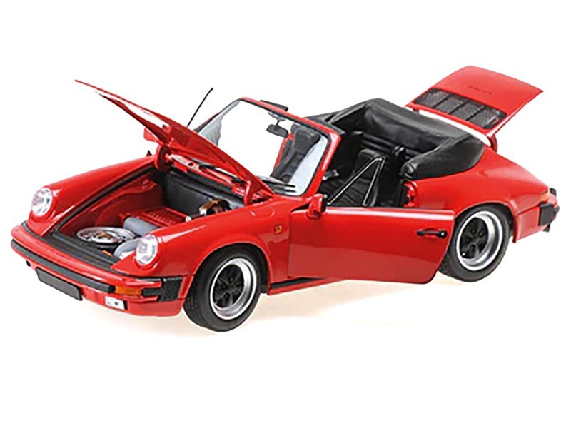 ミニカー 1/18 Porsche 911 Carrera Cabriolet 1983 PORSCHE 911 CARRERA CABRIOLET 3.2 RED 1/18 DIECAST BY
