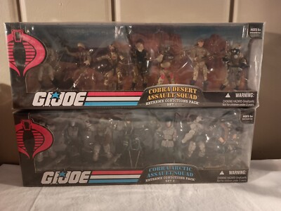 G.I. Joe BBTS Exclusive Cobra Extreme Conditions Pack, Set 1 & 2 (Desert/Arctic)