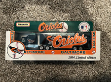VINTAGE BALTIMORE ORIOLES MATCHBOX TEAM TRUCK 1994 BASEBALL WHITE ROSE '94 MLB