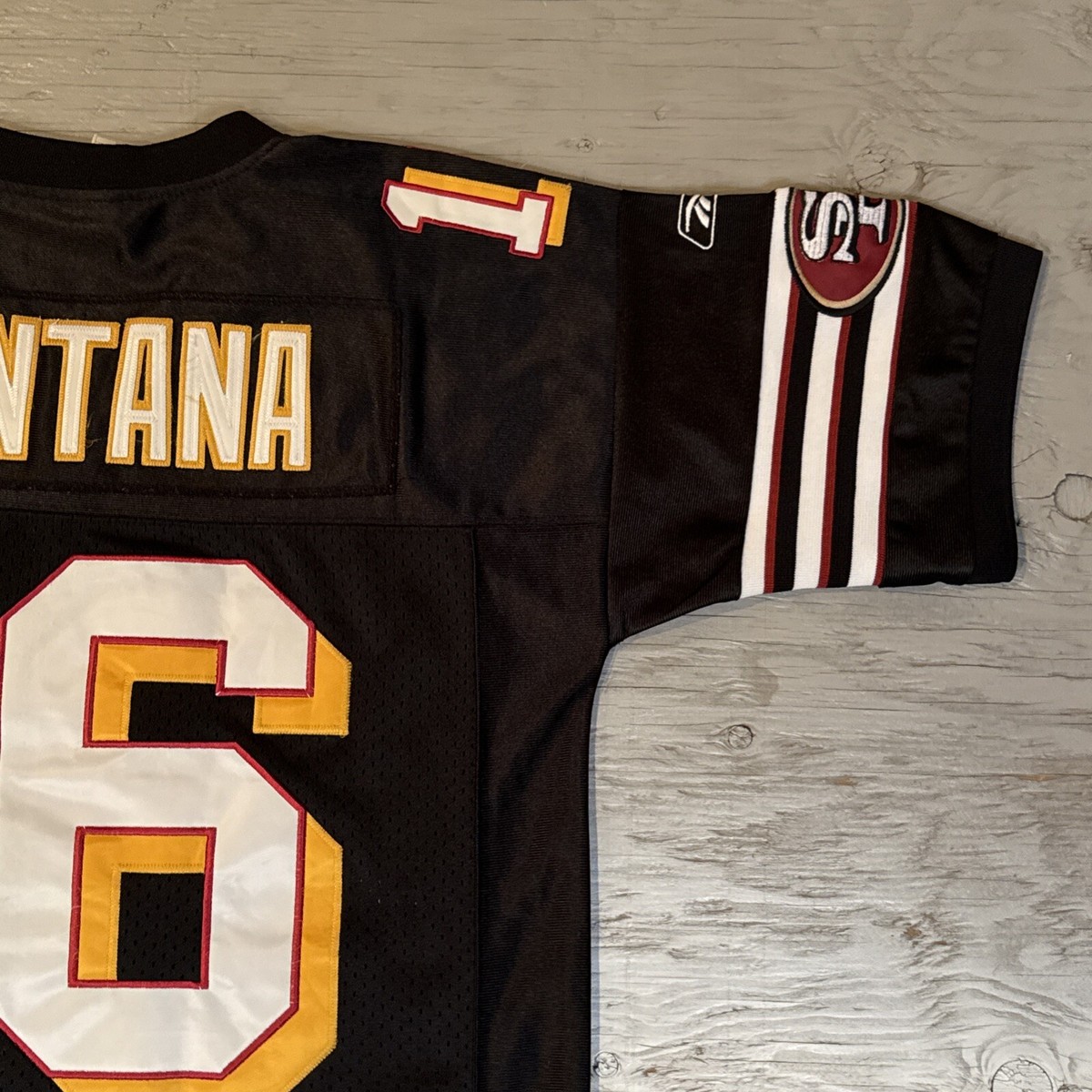 VTG Reebok Authentic San Francisco SF 49ers Joe Montana #16