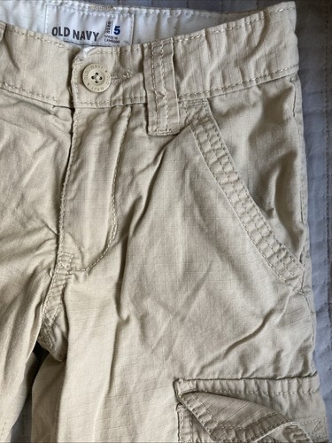 Old Navy Size 5 Khaki Chino Light Brown Cuff Lined Warm Pant Adjust Waist Unisex - Picture 7 of 24