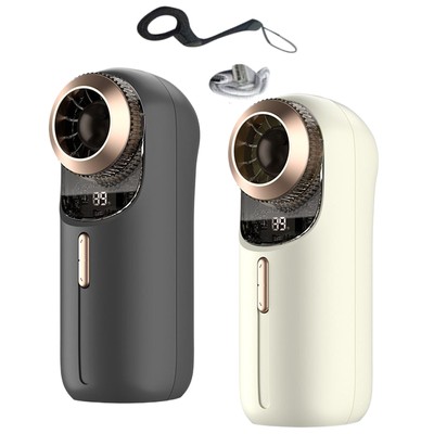 Portable Handheld Turbofan Rechargeable Battery Powered Fan with Digital Display