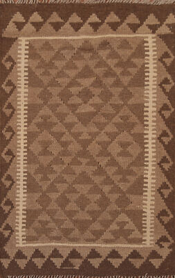 Flatweave Reversible Tribal Kilim Kelim Rugs Handwoven Wool Carpets 3x4 ft