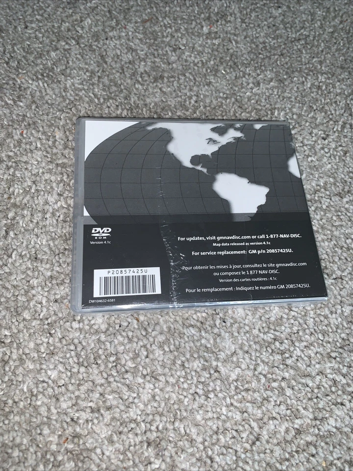 Sistema de navegación mapa DVD versión 4.1c GM P/n 20857425u Foto 2 de 4