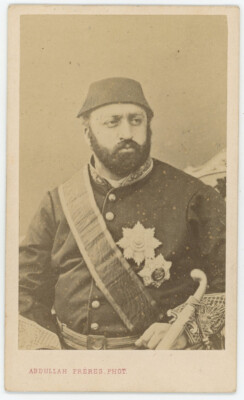 CDV Abdullah Brüder In Konstantinopel Circa 1865. Der Sultan Abdülaziz. Türkei.