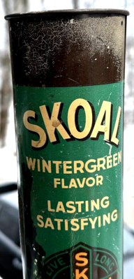 Vintage Metal Skoal Snuff Chew Tobacco Can Dispenser Metal Sign neat one!