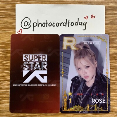 BLACKPINK SUPERSTAR IN LONDON EVENT OFFICIAL PHOTOCARD BLINK IDOL