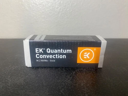 EK-Quantum Convection M.2 NVMe Cooler, GOLD, **NEW** Open Box, Good!