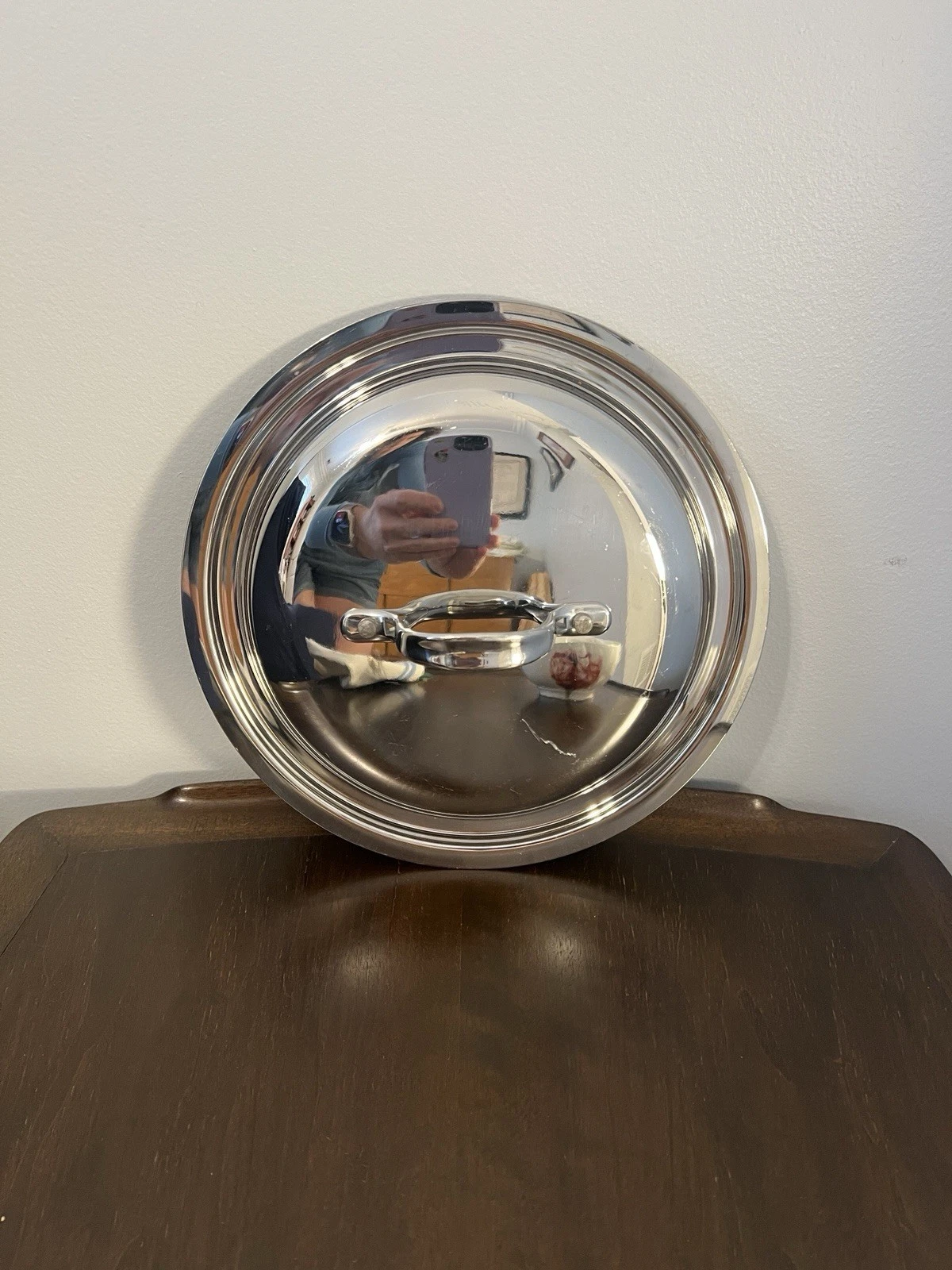 All-Clad Domed Lid 9-3/8” Outer Rim 8-1/2” Inner Rim Great Condition