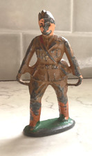 Collectible Vintage Barclay 1940's Lead Toy Soldier Open-Hand Stretcher Manoil