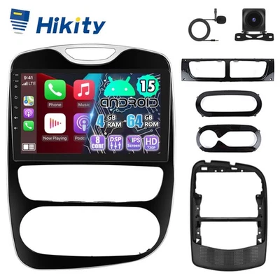 HIKITY Per Renault Clio 4 Android Autoradio 8-Core 4+64G CarPlay GPS Navi WIFI RDS DSP