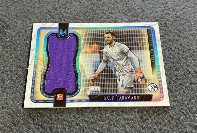 Topps Museum Bundesliga 2018/19 Ralf Fährmann Patch Relic /75 FC Schalke 04