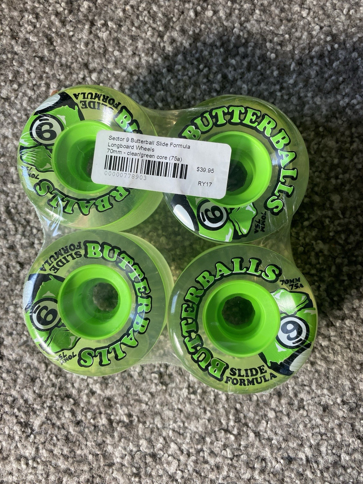 Sector 9 Butterballs Slide Formula Skateboard Wheels 4-Pack 70mm 75a