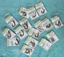 MUSTAD - ULTRA POINT - CIRCLE & J-HOOKS   16-PACK LOT - 80 HOOKS TOTAL - FISHING