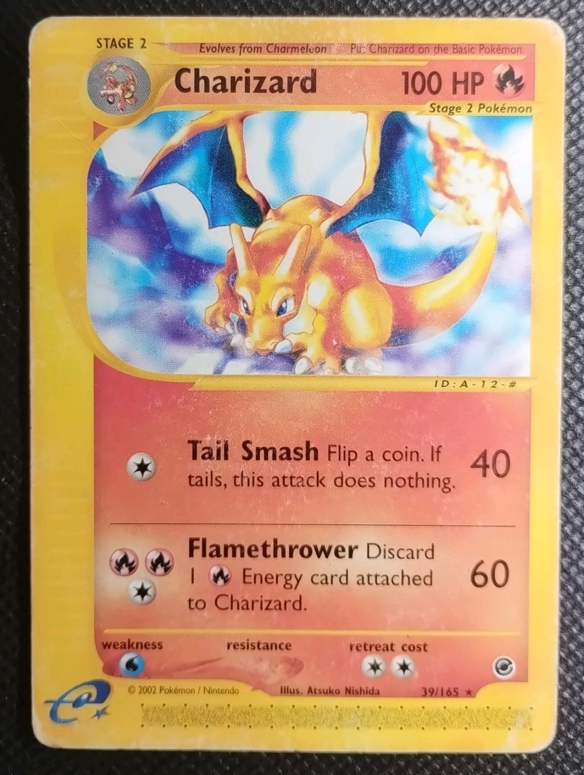 Charizard Expedition Base Set Rare Non-Holo Card 39/165 Pokemon Card HP