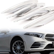 4Pcs Front Fog Light Lamp Cover Trim Molding For Mercedes-Benz A-Class 2019-2022