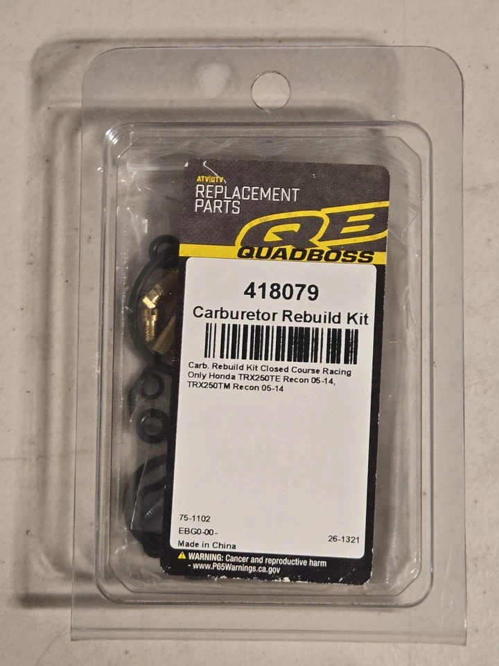 Kit de reconstrucción de carburador Quad boss 418079 26-1321 Foto 2 de 2