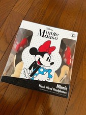 minnie mouse plush wired headphones