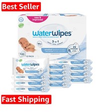 Sensitive Newborn  Baby Wipes, 3-In-1 Cleans, Cares, Protects, 99.9 Water,...