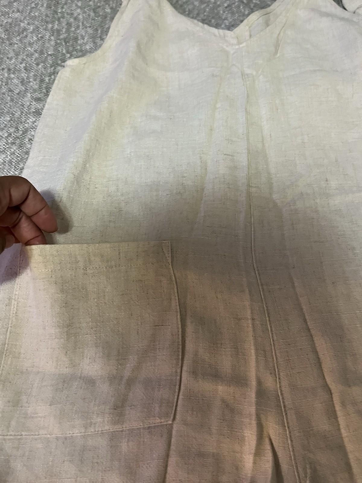 Lost + Wander Cream Button Down Ajustable Straps … - image 7