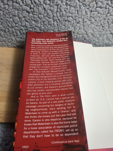 Front by Patricia Cornwell (2008, Hardcover) - Picture 4 of 6