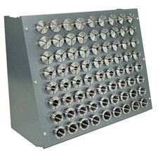 72 PC. PRECISION INCH 5-C COLLET SET w/RACK, 1/64 TO 1-1/8" 1/64th Sizes 5 C