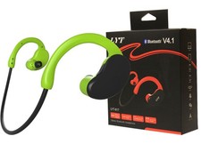 Lot of 5 LYT-817 Bluetooth V4.1 Wireless Headphones Green/Black New Sealed