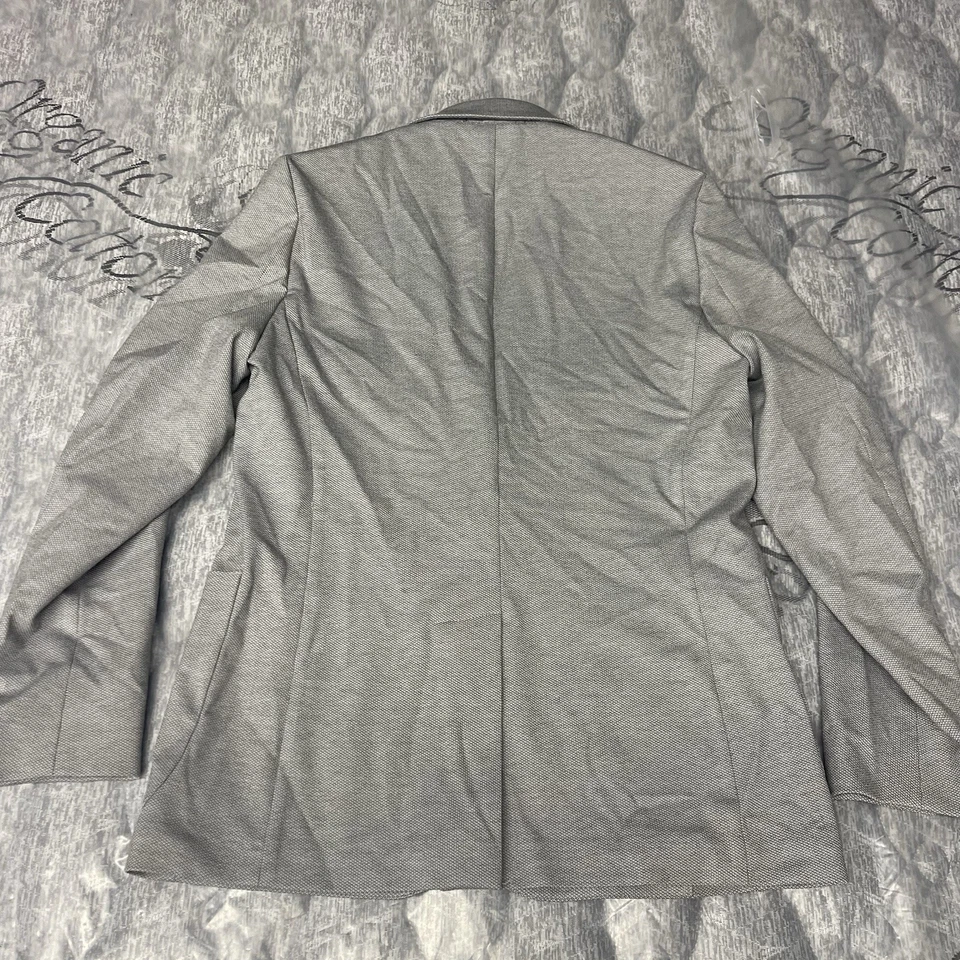 Chaqueta Blazer Banana Republic Hombre 38R Abrigo Deportivo Gris Informal Sin Construir Foto 4 de 4