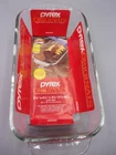 Vtg Pyrex 213-R Clear Glass Loaf Pan Bread Baking Dish 1.5 Qt 8.5” x 4.5” x 2.5”