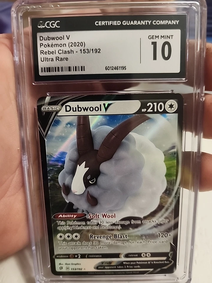 Dubwool V 153/192 Swsh02: Rebel Clash Holo CGC 10 - Image 4 of 4