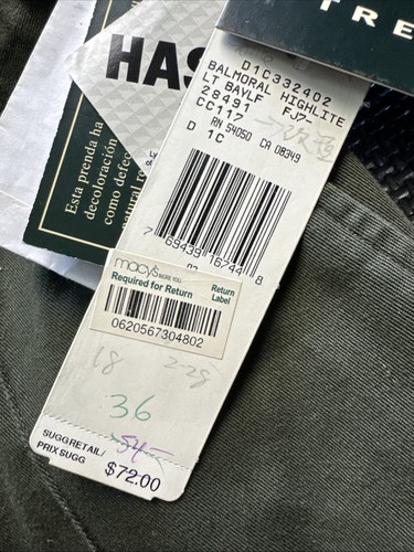 Vintage Polo Ralph Lauren 1967 Olive Green Chino Stretch Casual Pants Size 4 NWT - Picture 3 of 9