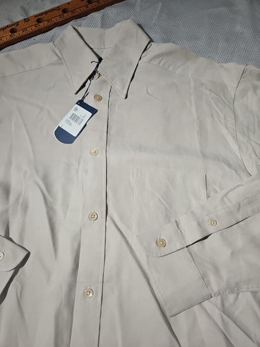 Ted Baker, Vintage Nwt Ted Baker Shirt Mens Size 2 Beige Button Luxury Preppy Casual