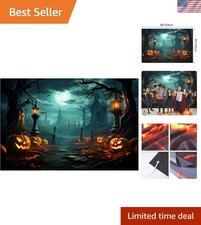 Generously Sized 8x6ft Halloween Photography Backdrop: Easy Setup Durability