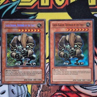 Yu-Gi-Oh! Retro Pack Green Baboon Defender of the Forest (Lightly Played)