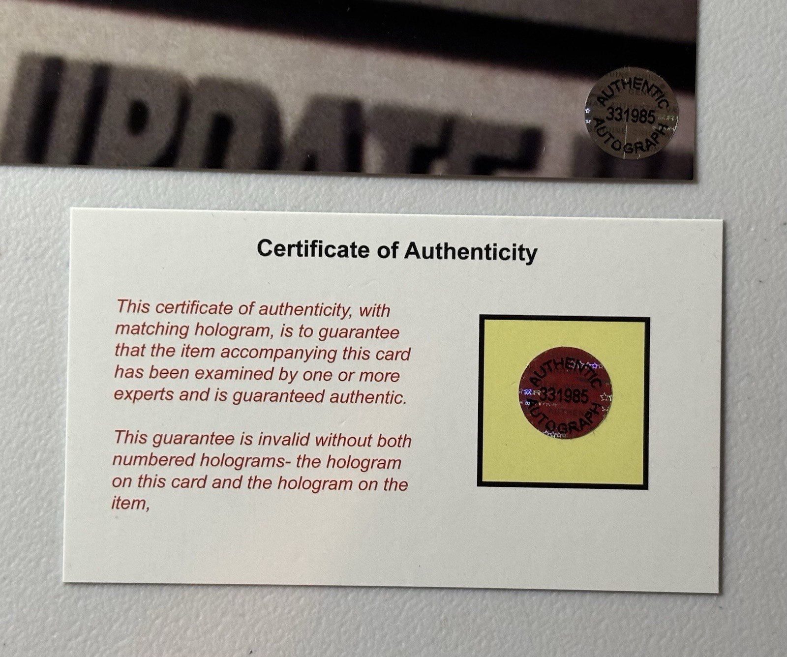 Norm MacDonald Signed Photo, 8x10 with COA, SNL, Weekend Update