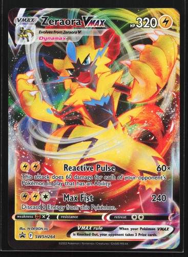 Zeraora VMAX SWSH264 Sword & Shield Black Star Promo Holo Pokemon Card