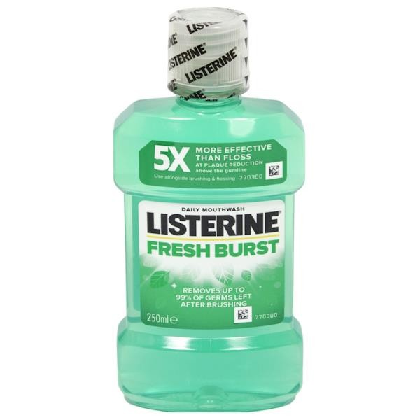 3 x Listerine Daily Mouthwash Fresh Burst 250ml