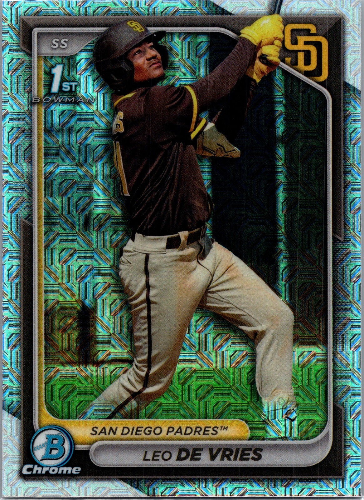 2024 Bowman Chrome Leo De Vries Prospects Mojo Refractor BCP-179