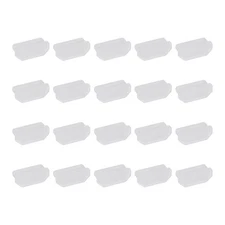 0.6 Inch Dust Plug, 20 Pcs Anti Dust Plug Cover Female End, Clear