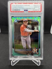 2025 Bowman Chrome - Caden Powell #BCP-212 Aqua Refractor /125 PSA 10 (RC)