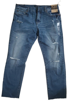 Aeropostale Womens Skinny Jeans 36W 30L Flex Effects NWT Distressed Style