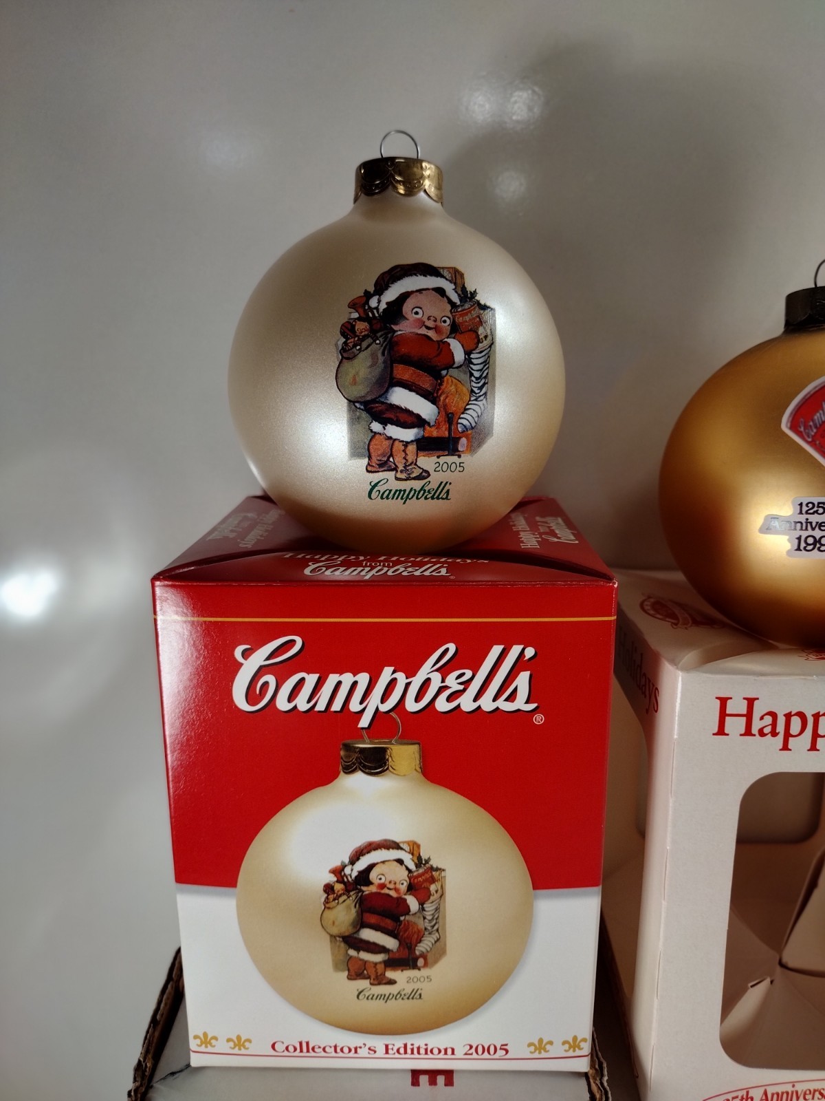 LOT OF NINE - Campbell’s Collector's Edition Christmas Ornaments ( LOT OF 9  )