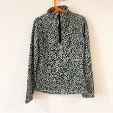 Protest Sportswear Pullover Cuarto Cremallera Manga Larga Top Niños Talla 8-10 Verde