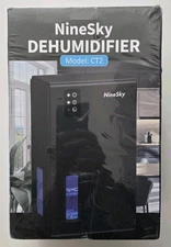 NineSky Dehumidifier for Home, 95 OZ Water Tank, (1000 sq.ft) Model CT2 Black 