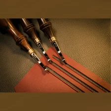 Custom made Quality African Blackwood handle Leather Craft Press Edge DIY Tool