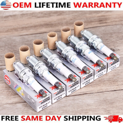 6PCS NGK Iridium Spark Plugs IZFR6K11 for Acura Honda V6 Accord MDX TL RL USA