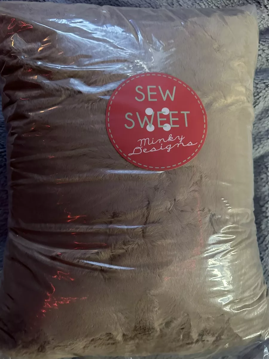 Brand New Sew Sweet Minky XL Blanket Super Soft Seal Tan nice neutral color