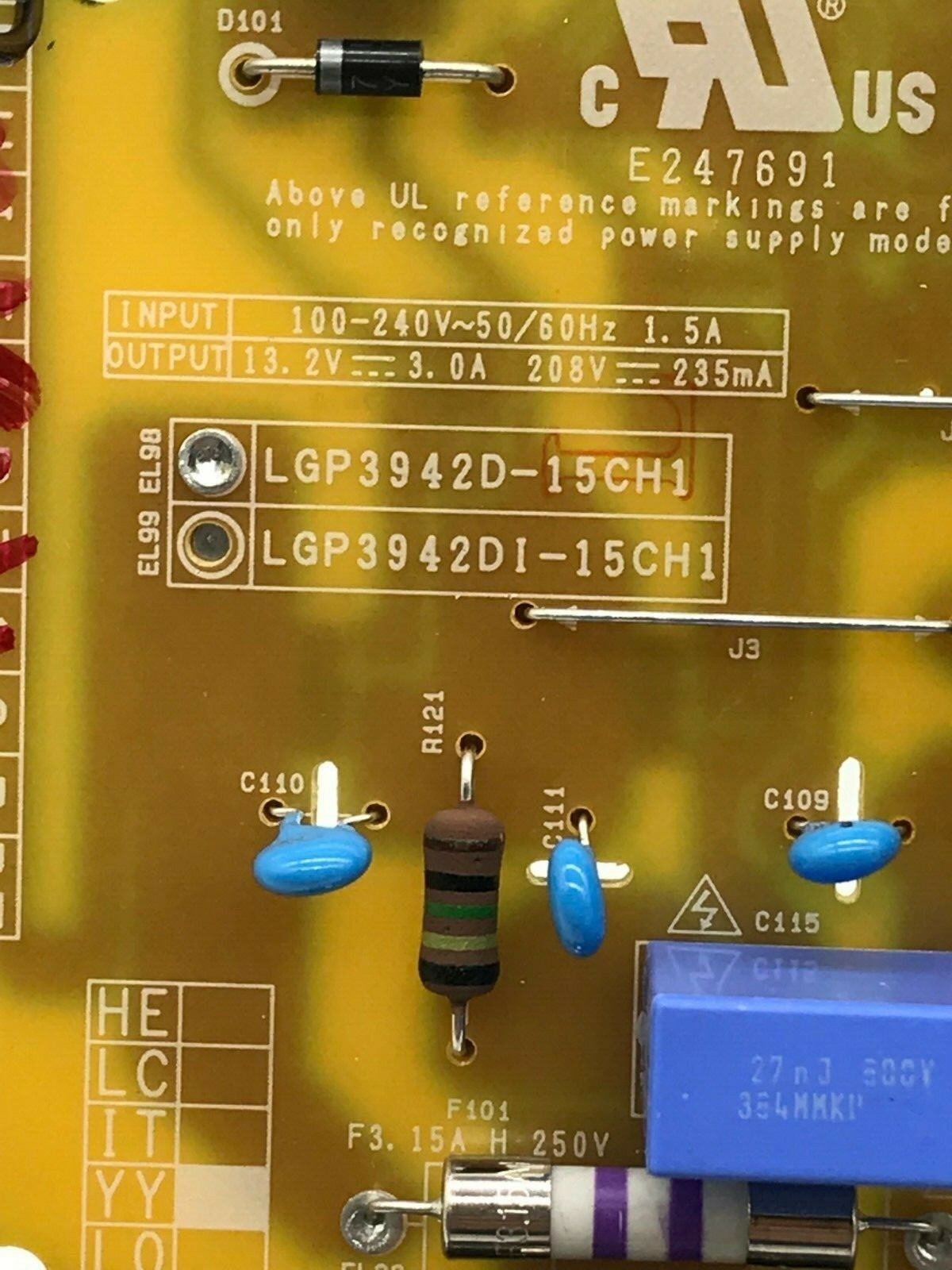 LG Power Supply Board EAX66203001(1.6),LGP3942D15CH1 eBay